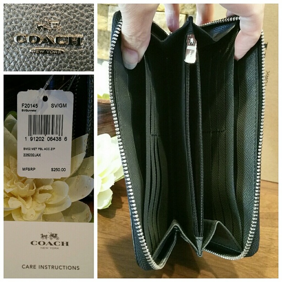 *BIG SALE - last one!* NEW Coach Wallet, Metallic - Picture 2 of 6